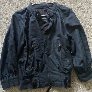 Longchamp Black Bomber Jacket